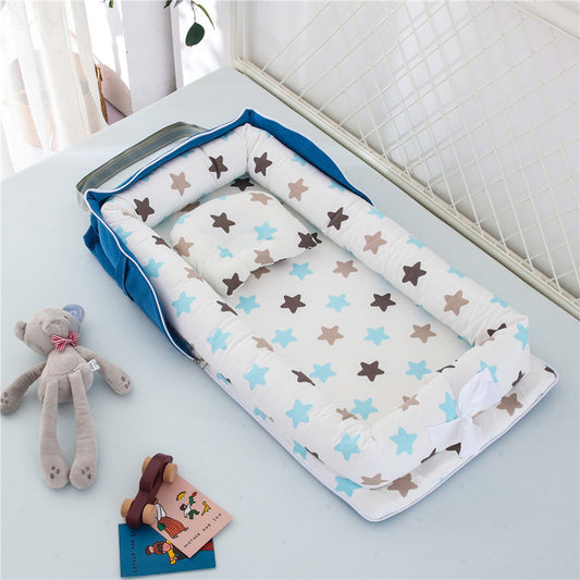 '' A foldable, easily portable, and soft-material crib for your baby's comfortable sleep. "