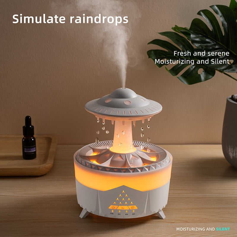 Colorful Rain Sound Sleep Aid: Relaxing Aromatherapy Humidifier