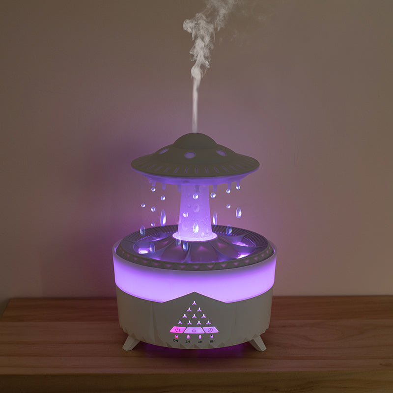 Colorful Rain Sound Sleep Aid: Relaxing Aromatherapy Humidifier