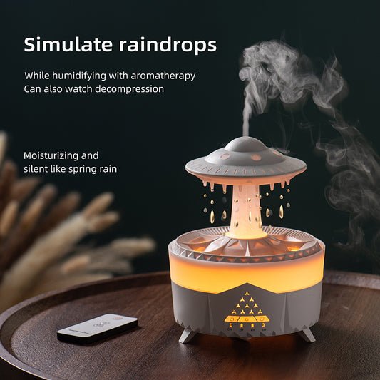 Colorful Rain Sound Sleep Aid: Relaxing Aromatherapy Humidifier